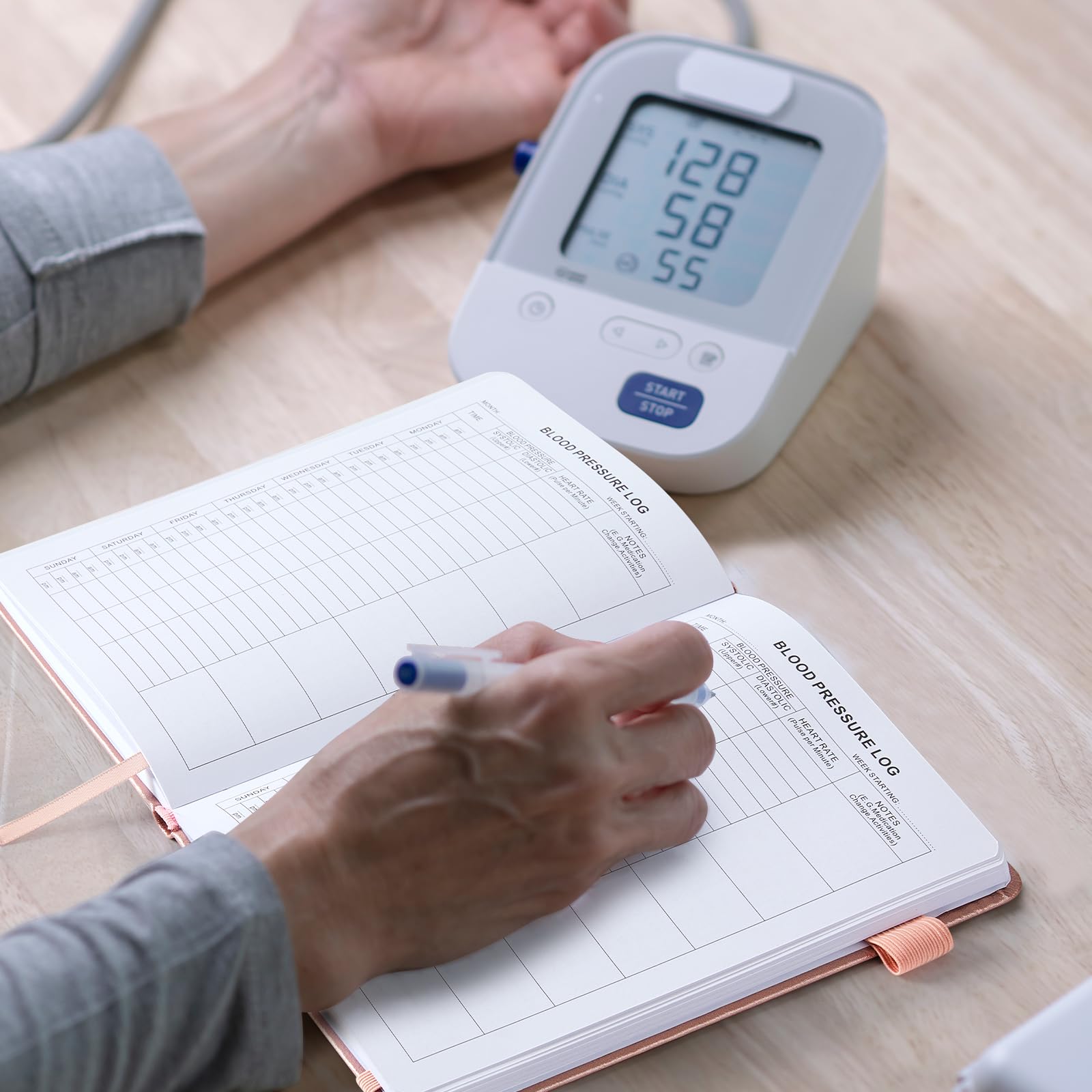 Blood Pressure Log Book - Inside Pages