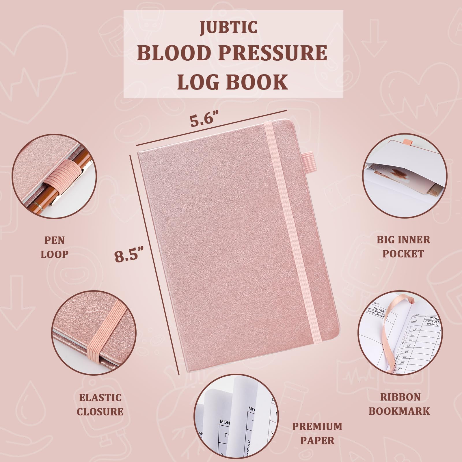 Blood Pressure Log Book - Details